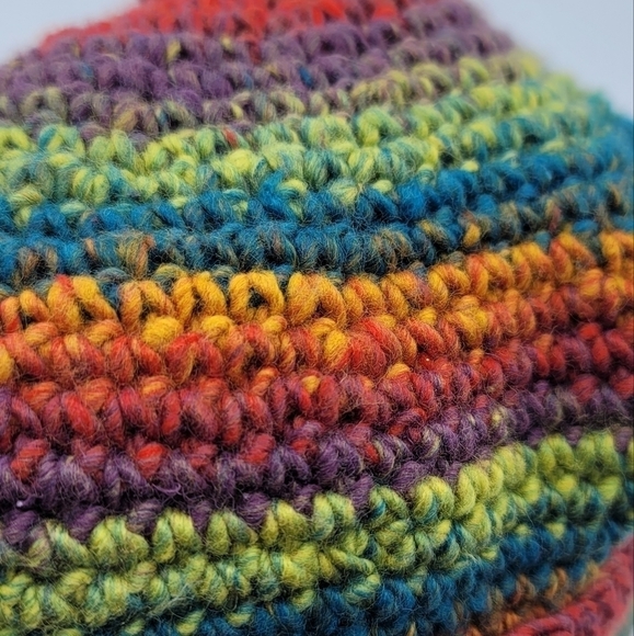 Hat Knitted Multicolor #1022 - Picture 10 of 10